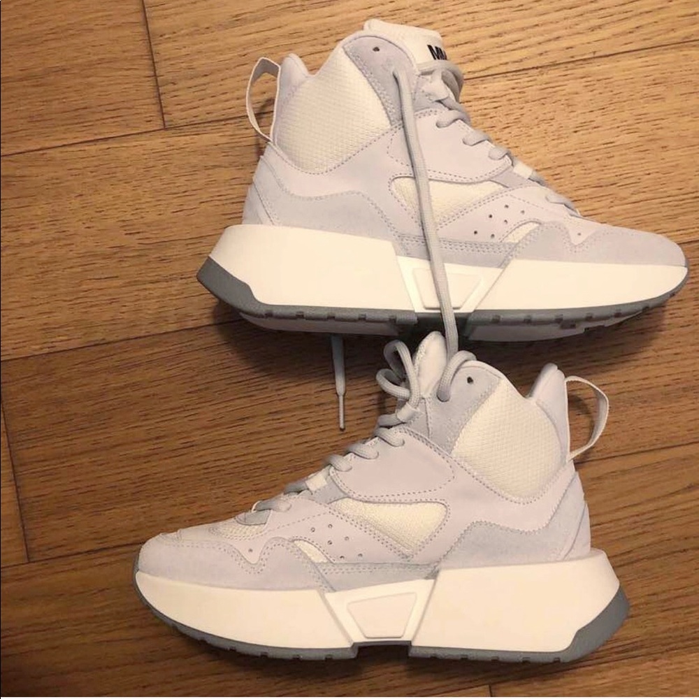 MM6 Maison Margiela Panelled hi-top sneakers